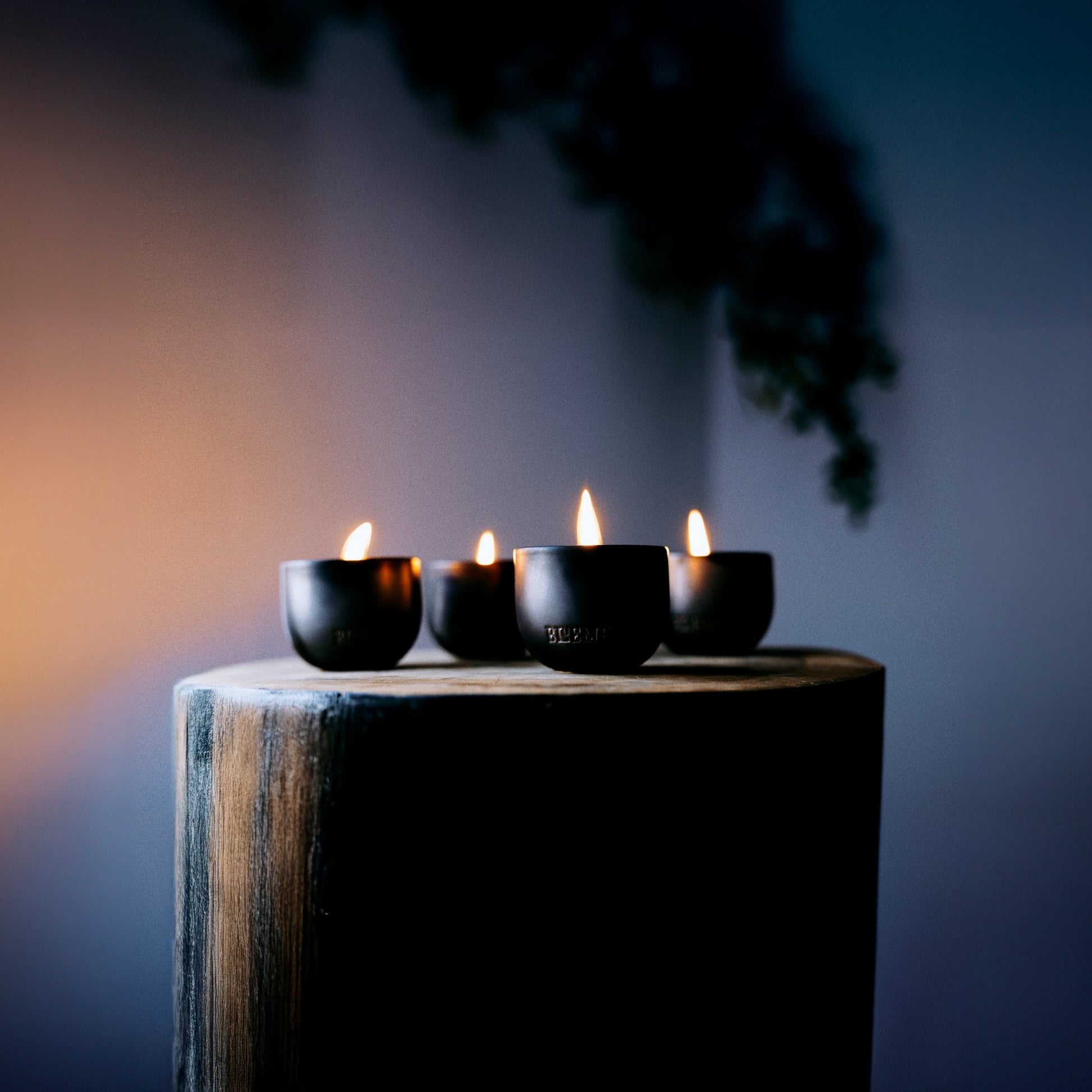Black Ceramic Candle | Votives