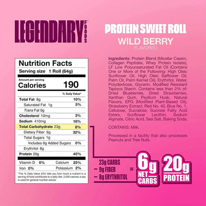 Legendary Foods Protein Sweet Roll