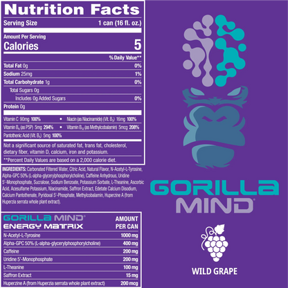 Gorilla Mind Energy Drink