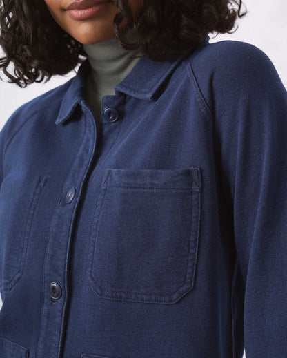 Organic Indigo Terry Chore Coat by United By Blue