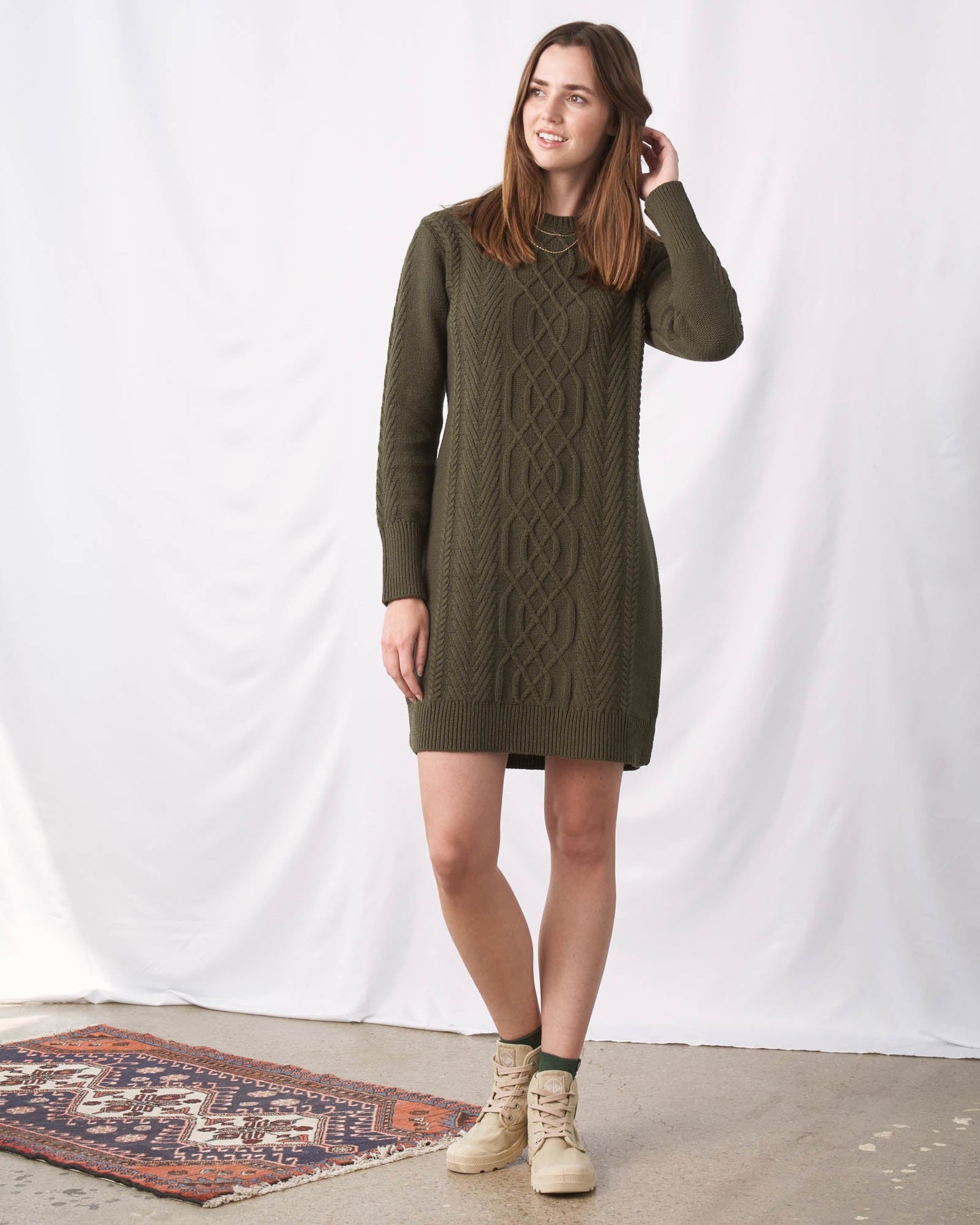 Recycled Tie Back Sweater Dress by United By Blue