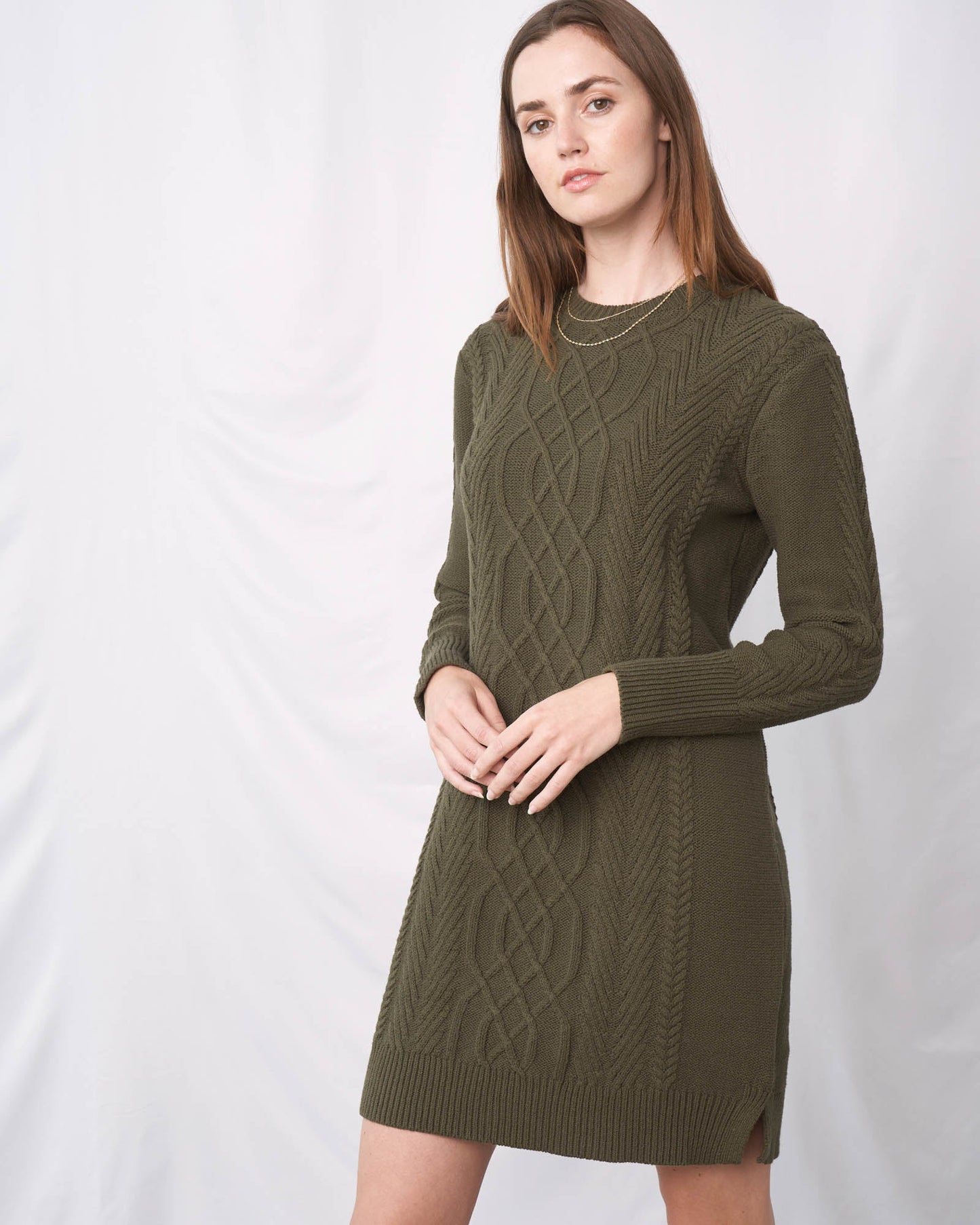 Recycled Tie Back Sweater Dress by United By Blue