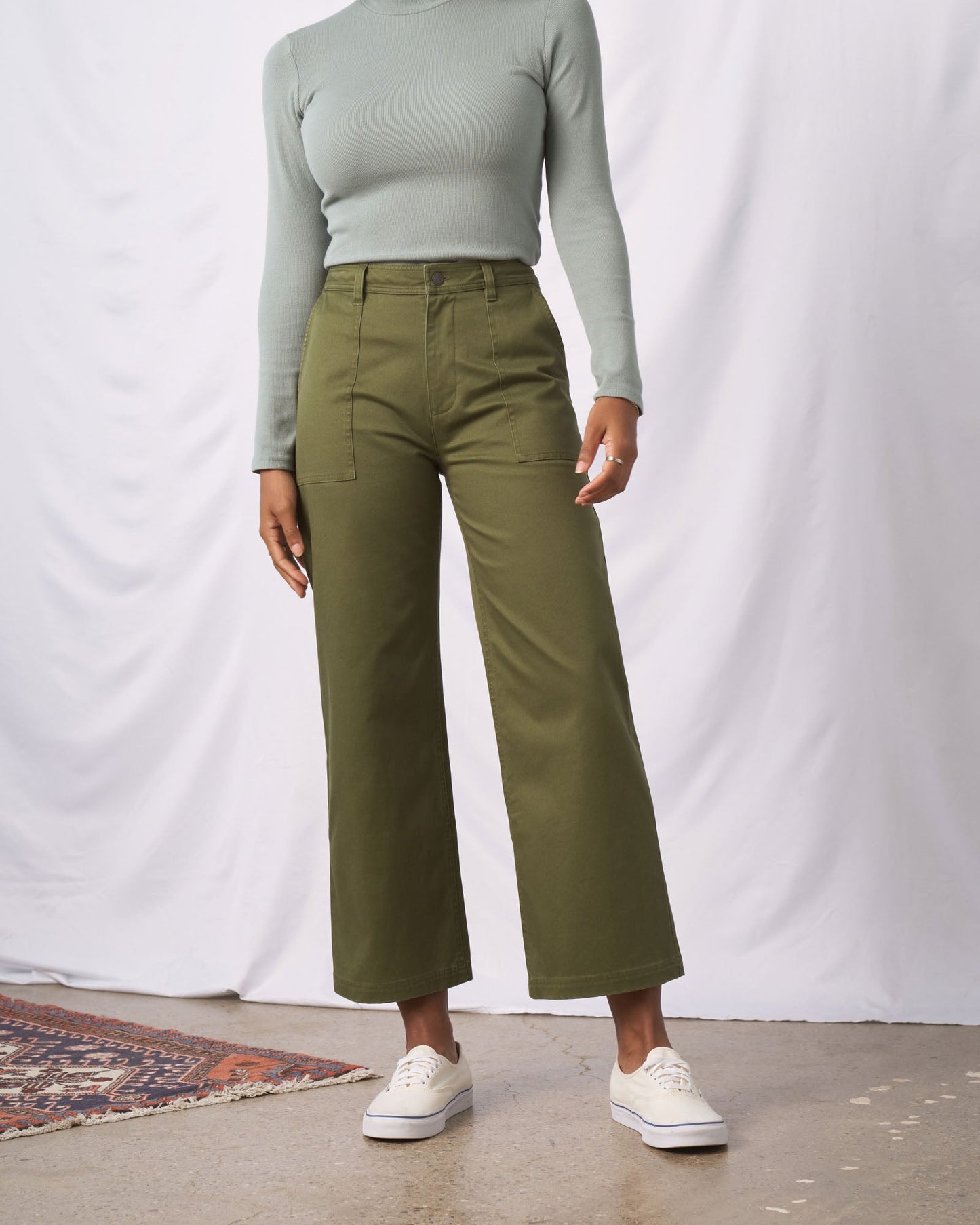 Organic Twill Wide Leg Pant by United By Blue