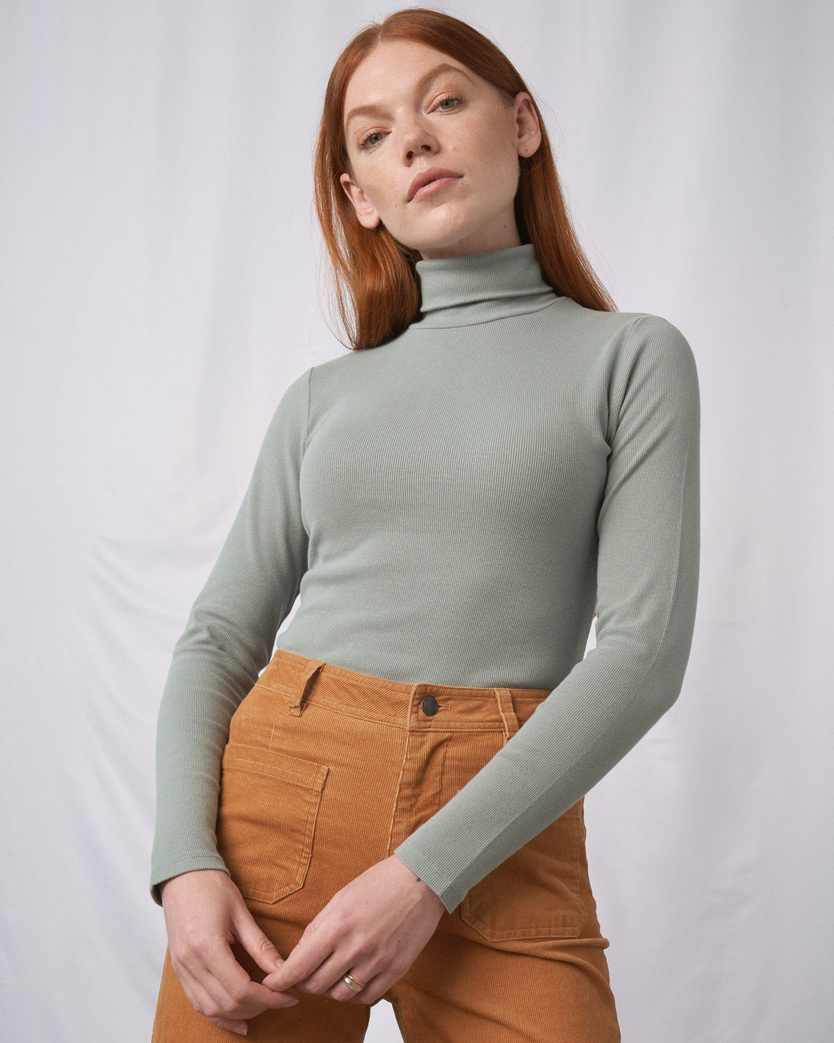 Organic Ribbed Turtleneck by United By Blue