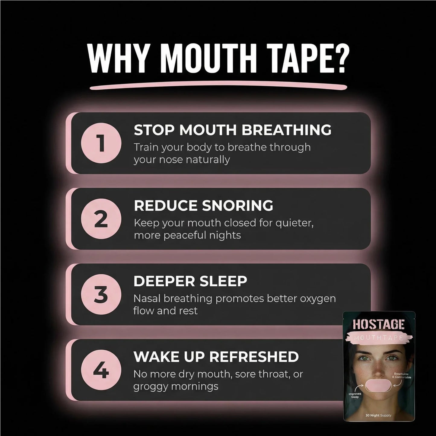 Hostage Tape: 1/3/6/12 Month Supplies | Mens/Womens