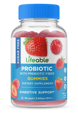 Lifeable Sugar Free Probiotics with Prebiotics Fiber for Kids 90 Gummies