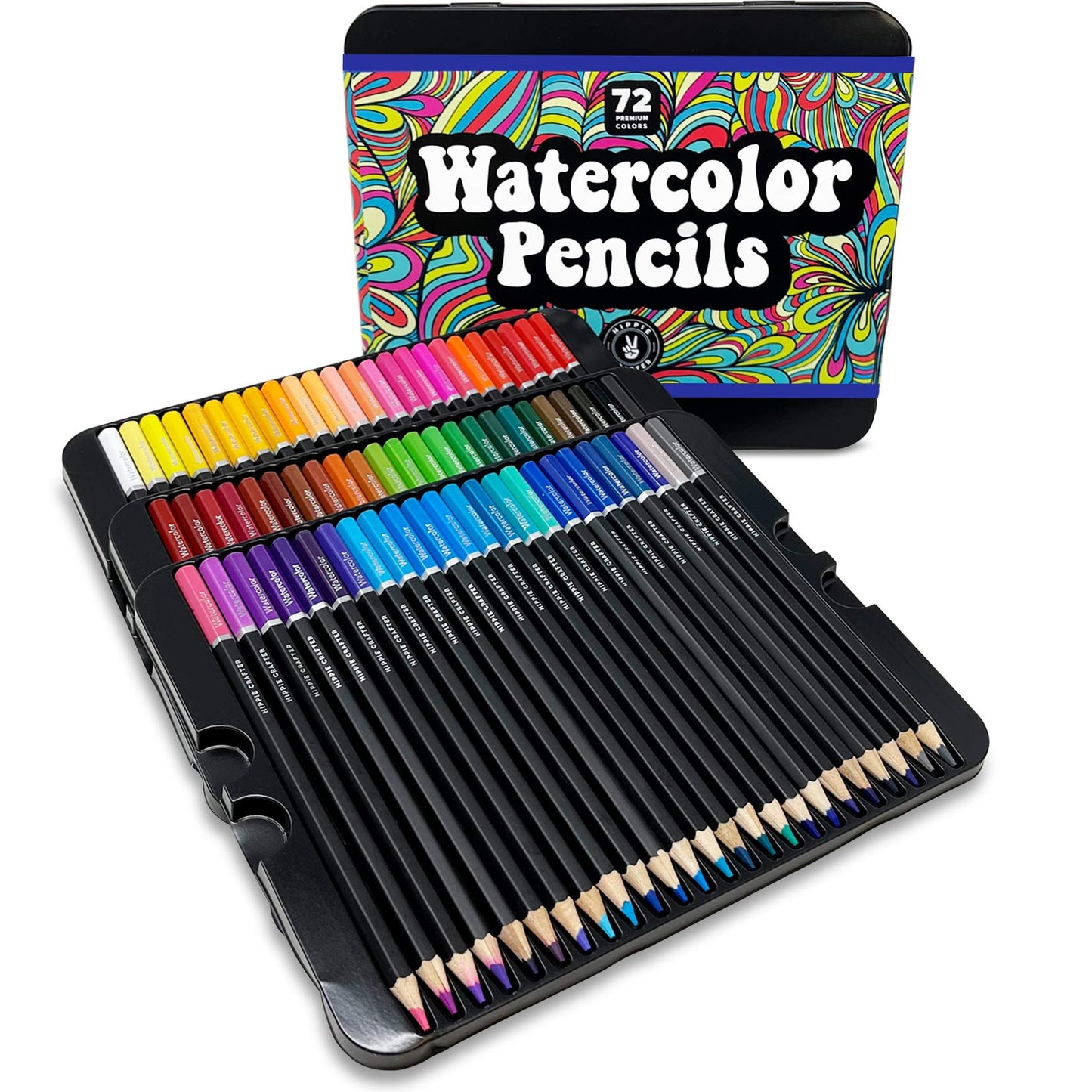 72 Watercolor Pencils Set