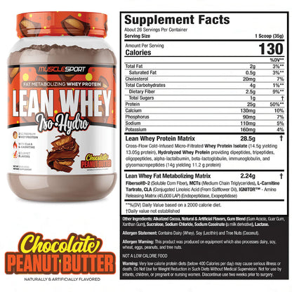 Musclesport Lean Whey ISO Hydro Gourmet Protein