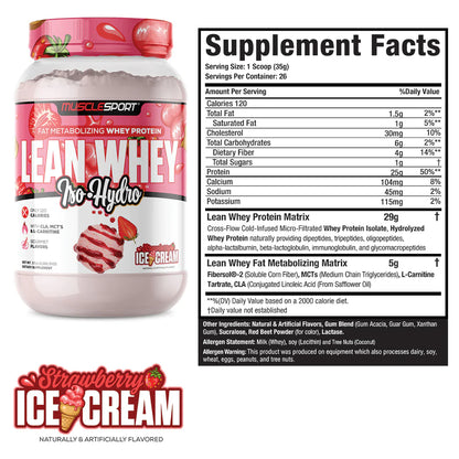 Musclesport Lean Whey ISO Hydro Gourmet Protein