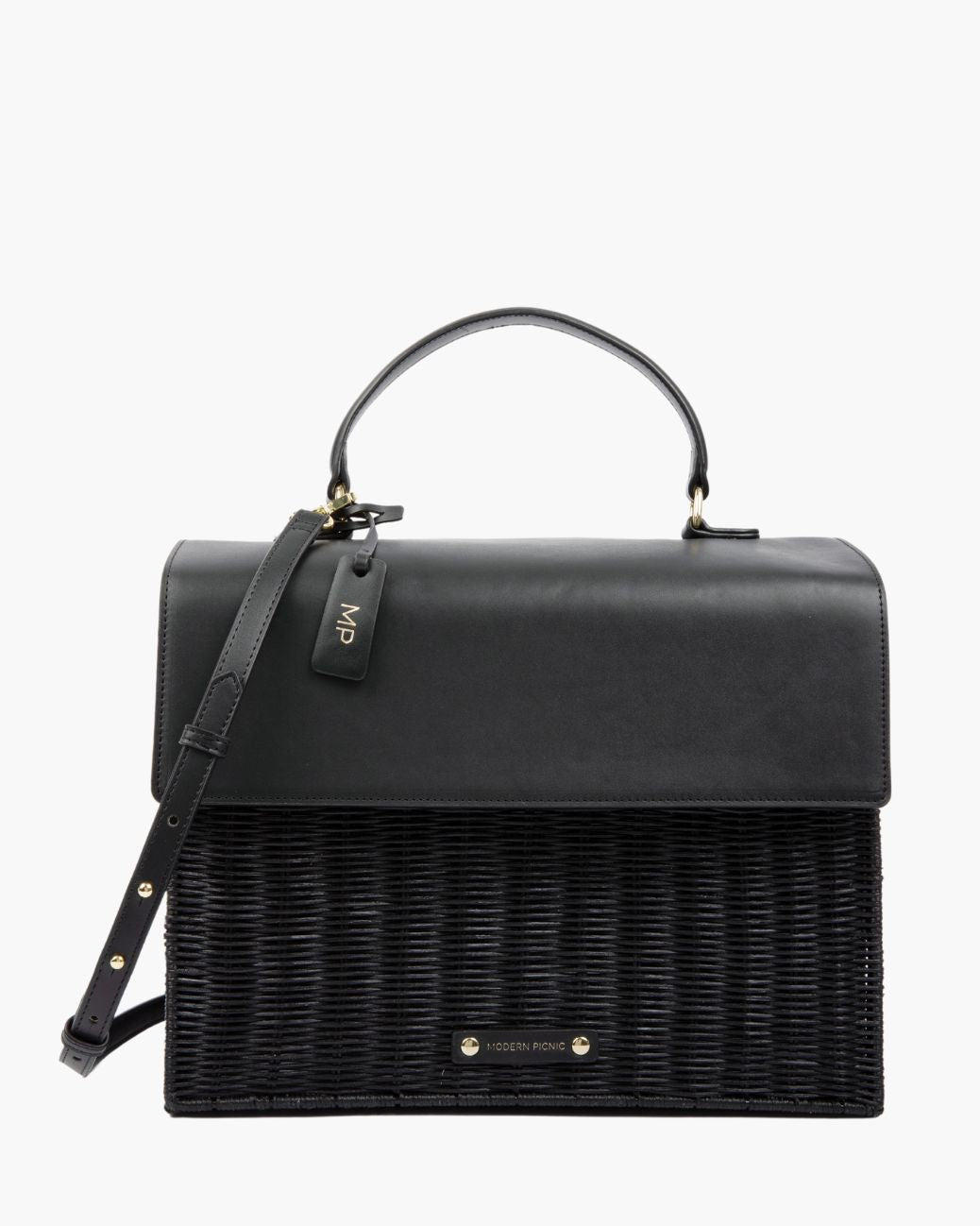 THE LARGE LUNCHER - BLACK WICKER