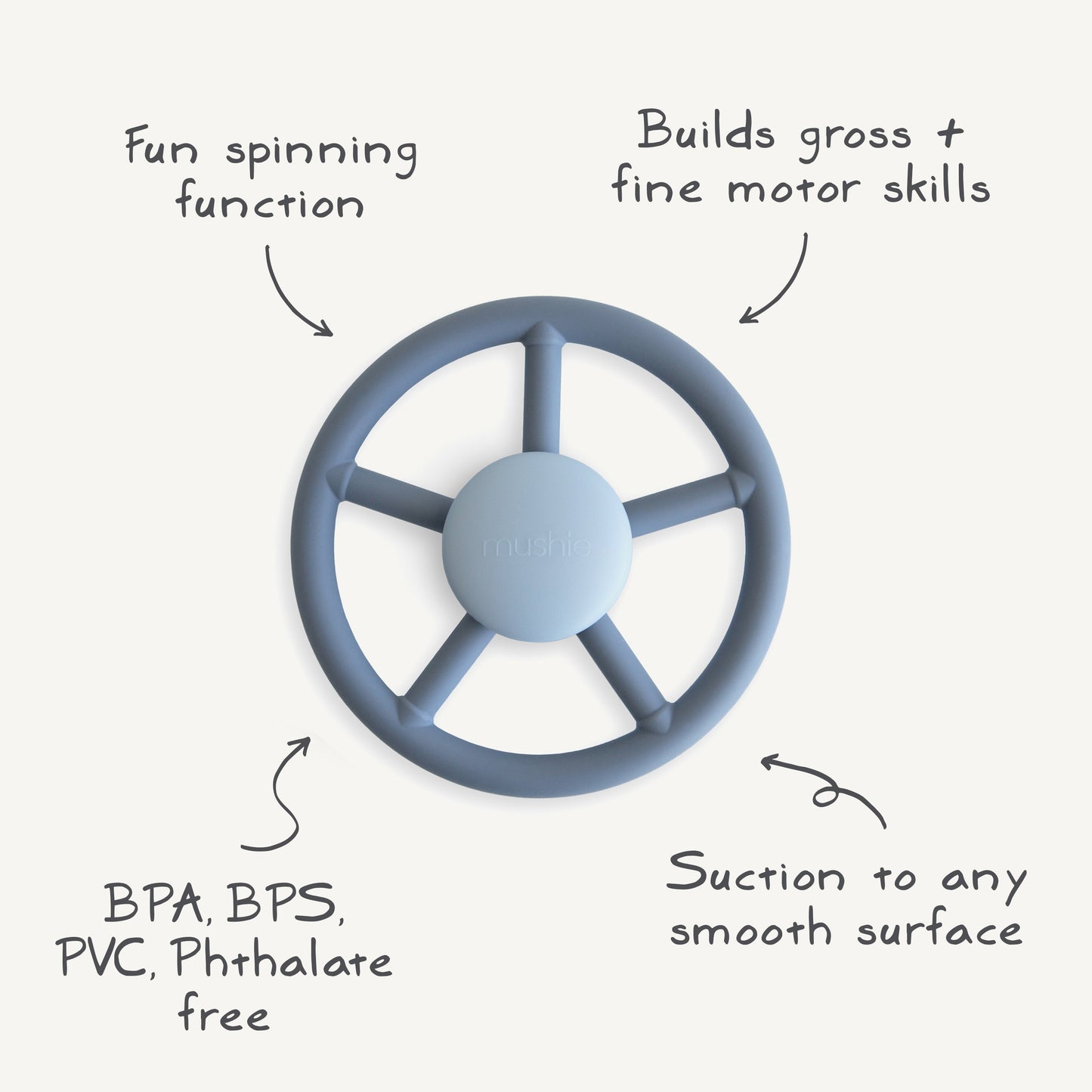 Wheel Suction Spinner Toy