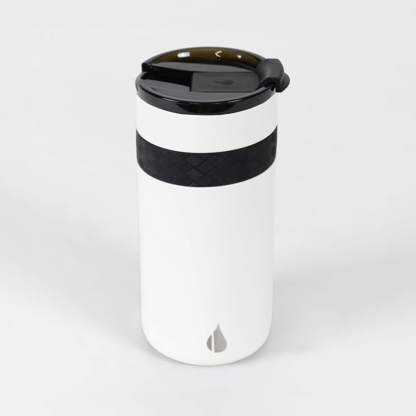 12oz Commuter DuoSip Travel Tumbler - White