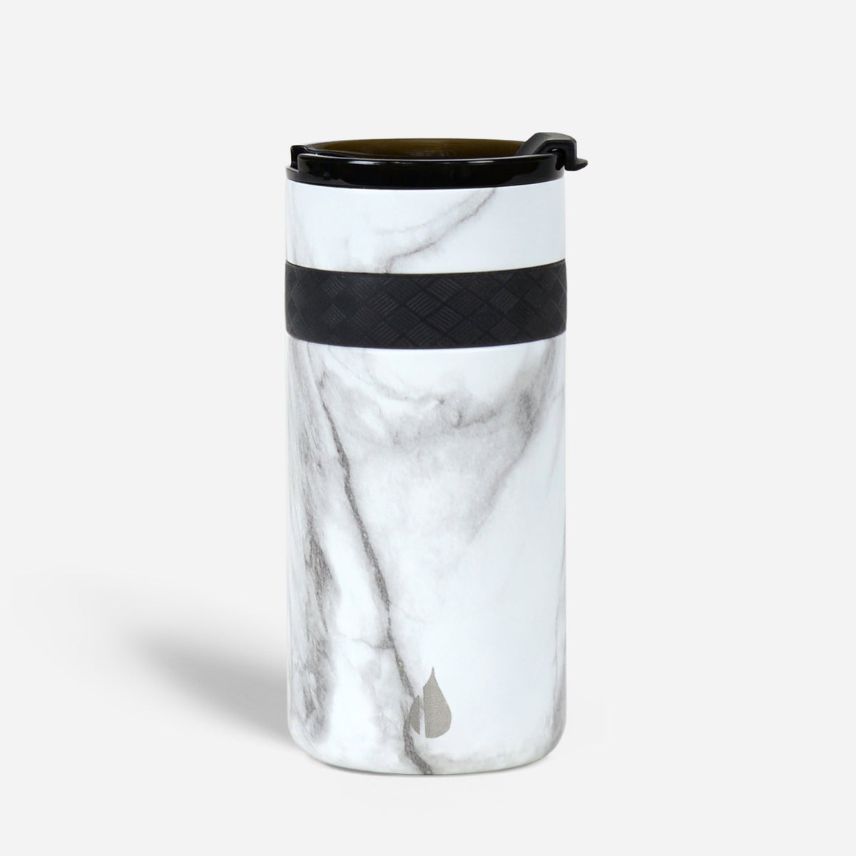 12oz Commuter DuoSip - White Marble