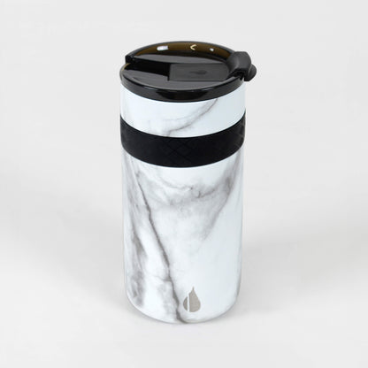 12oz Commuter DuoSip - White Marble