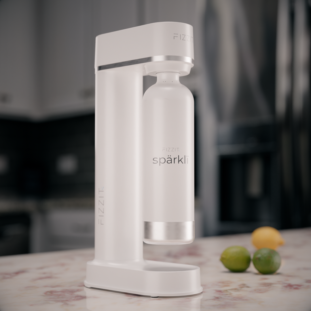 Fizzit Spärklï Carbonated Water Soda Maker with Stainless Steel Bottle Included