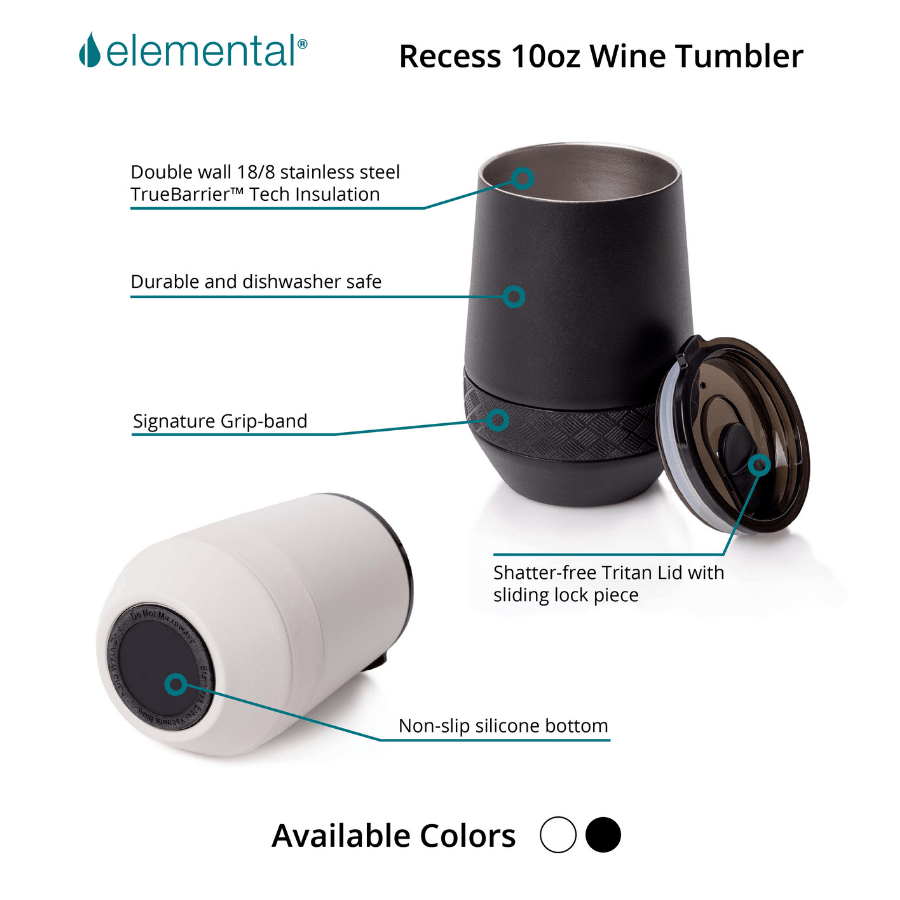 Recess 10oz Wine Tumbler - Matte White