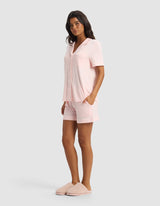 Women's Bamboo Stretch-Knit Short Sleeve Pajama Set
