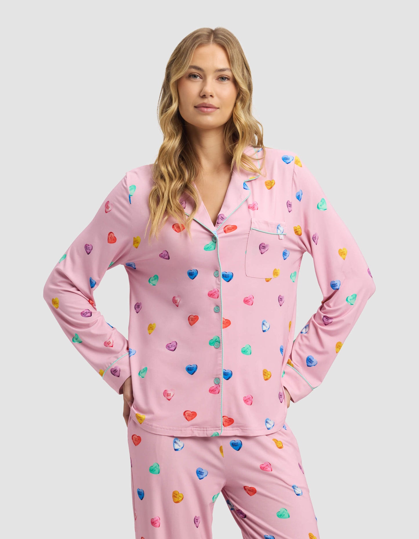 Women's Bamboo Stretch-Knit Long Sleeve Pajama Set