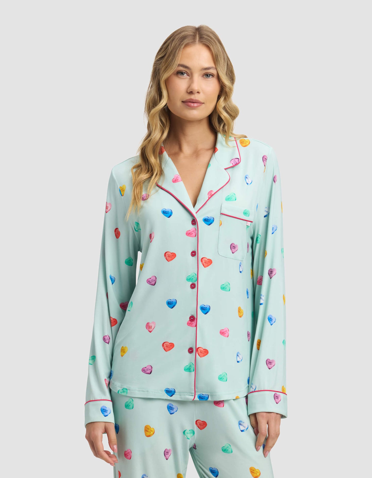 Women's Bamboo Stretch-Knit Long Sleeve Pajama Set