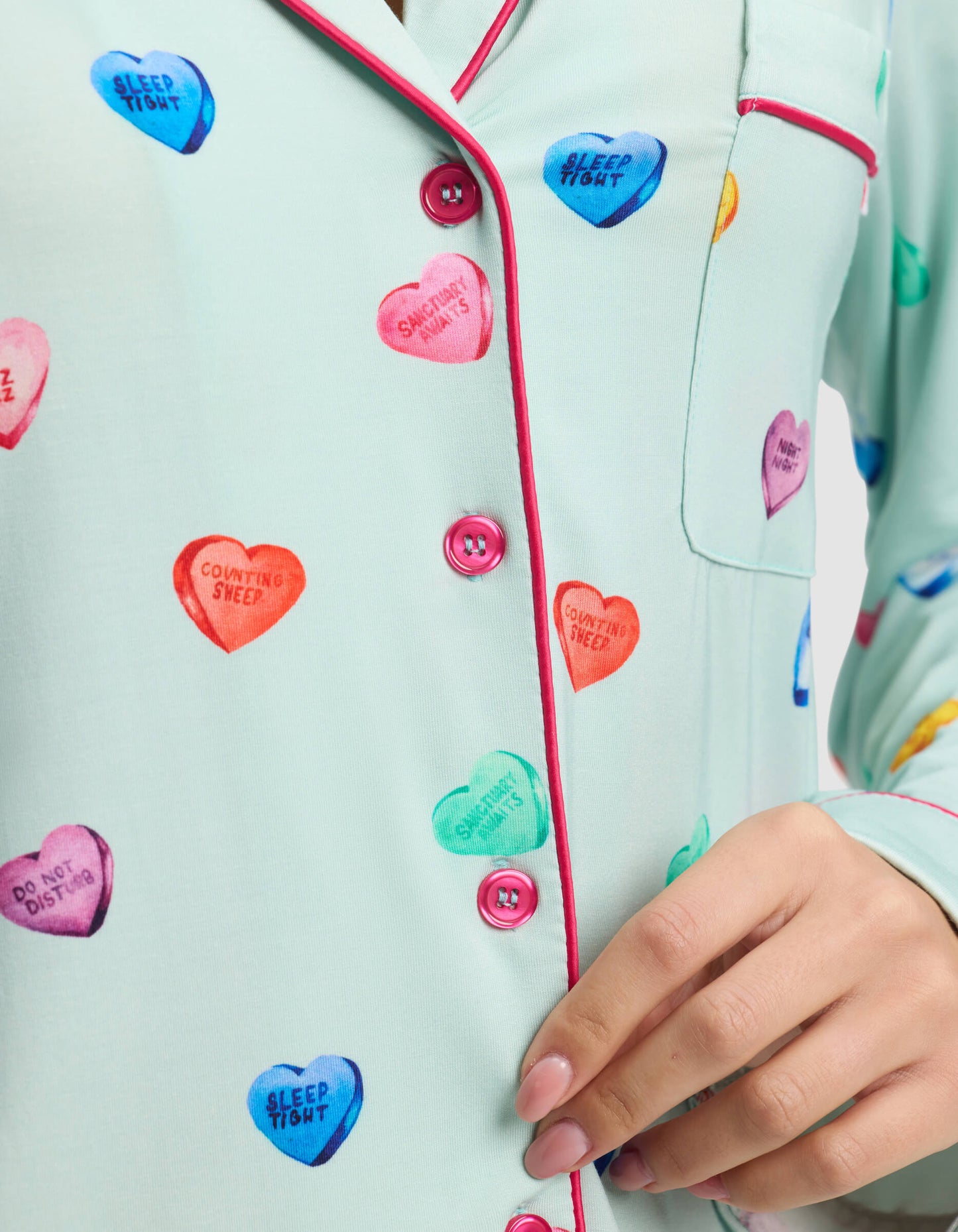 Women's Bamboo Stretch-Knit Long Sleeve Pajama Set