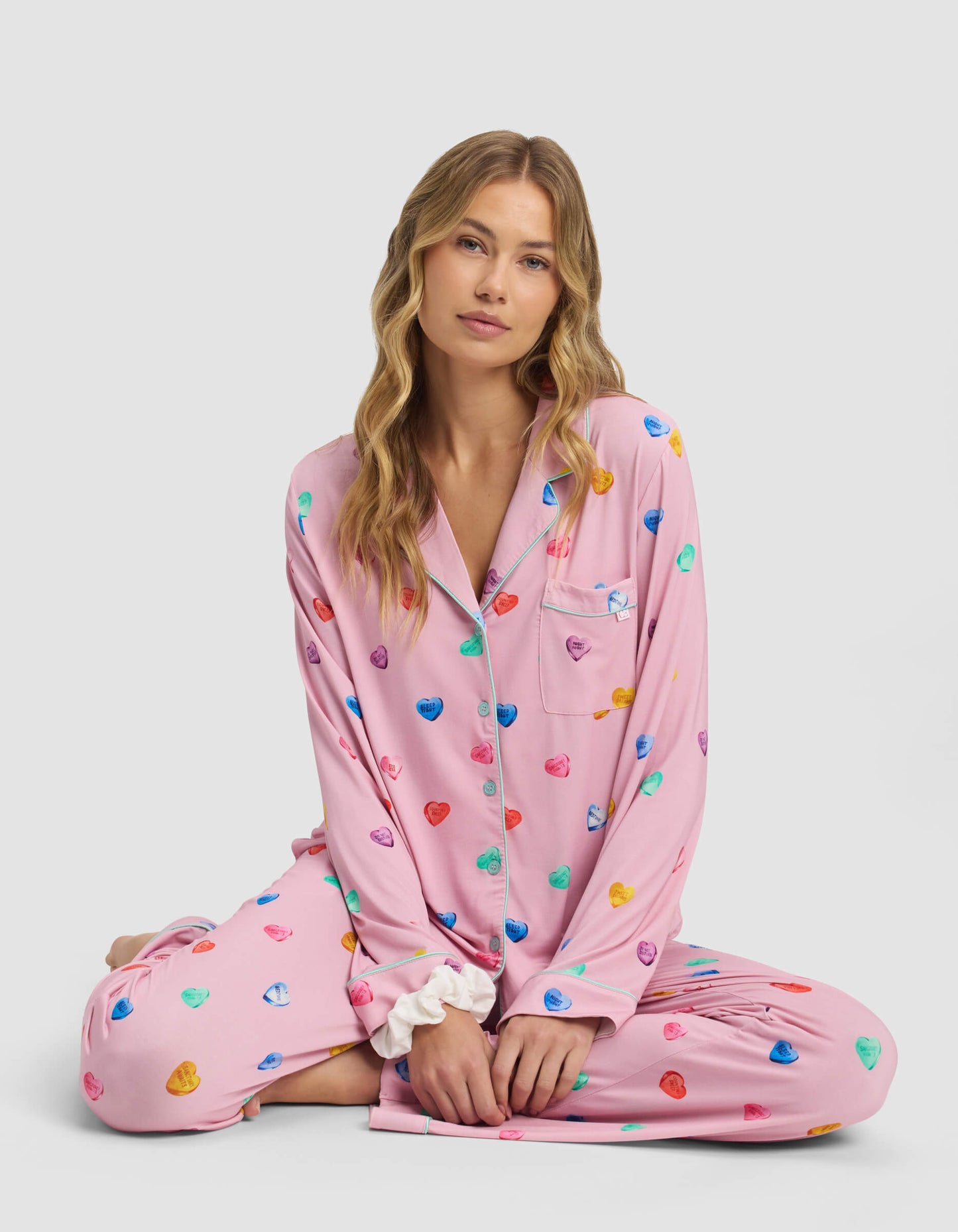 Women's Bamboo Stretch-Knit Long Sleeve Pajama Set