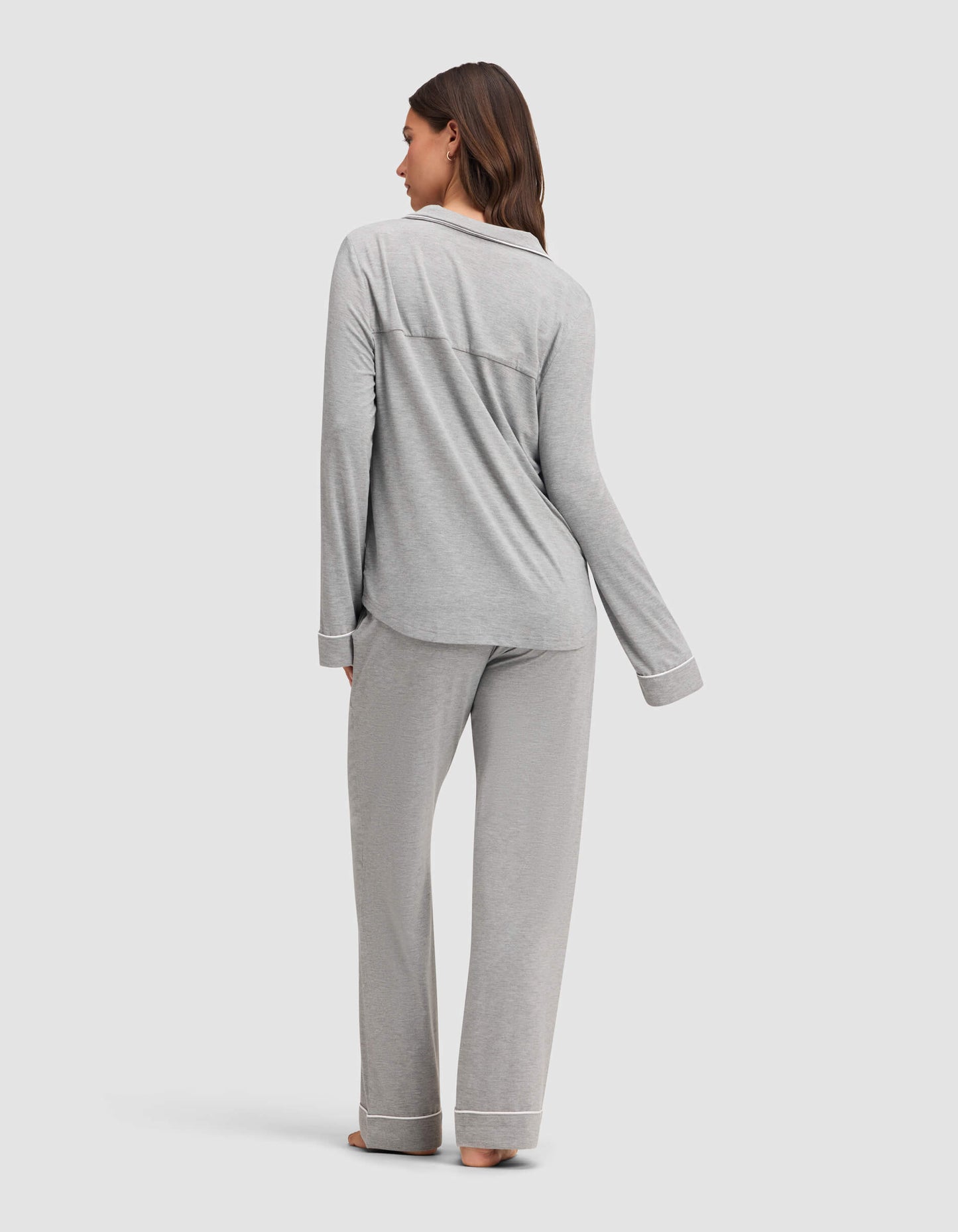 Women's Bamboo Stretch-Knit Long Sleeve Pajama Set