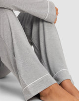 Women's Bamboo Stretch-Knit Long Sleeve Pajama Set - Petite