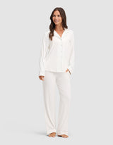 Women's Bamboo Stretch-Knit Long Sleeve Pajama Set - Tall
