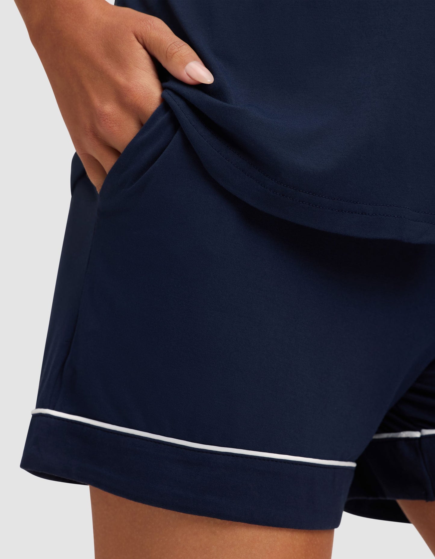 Women's Bamboo Stretch-Knit Short Sleeve Pajama Set