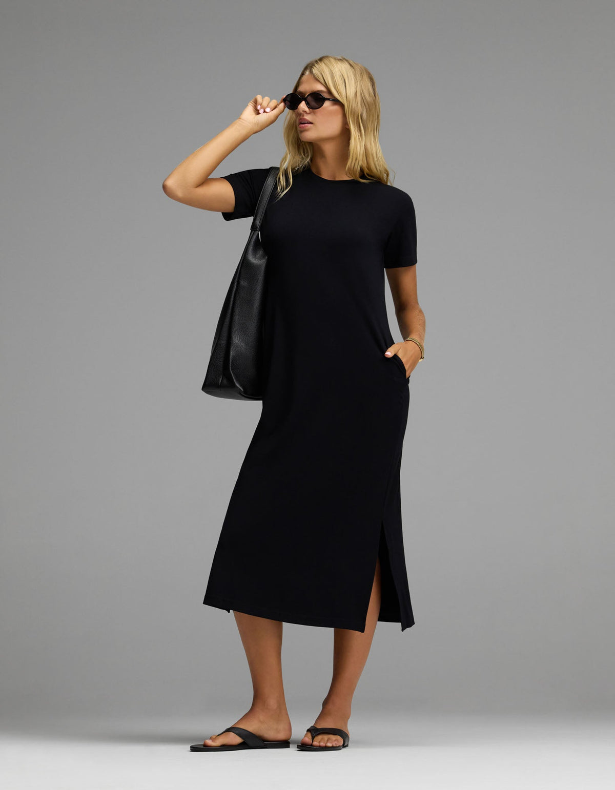 Women's Brushed Bamboo Midi Dress
