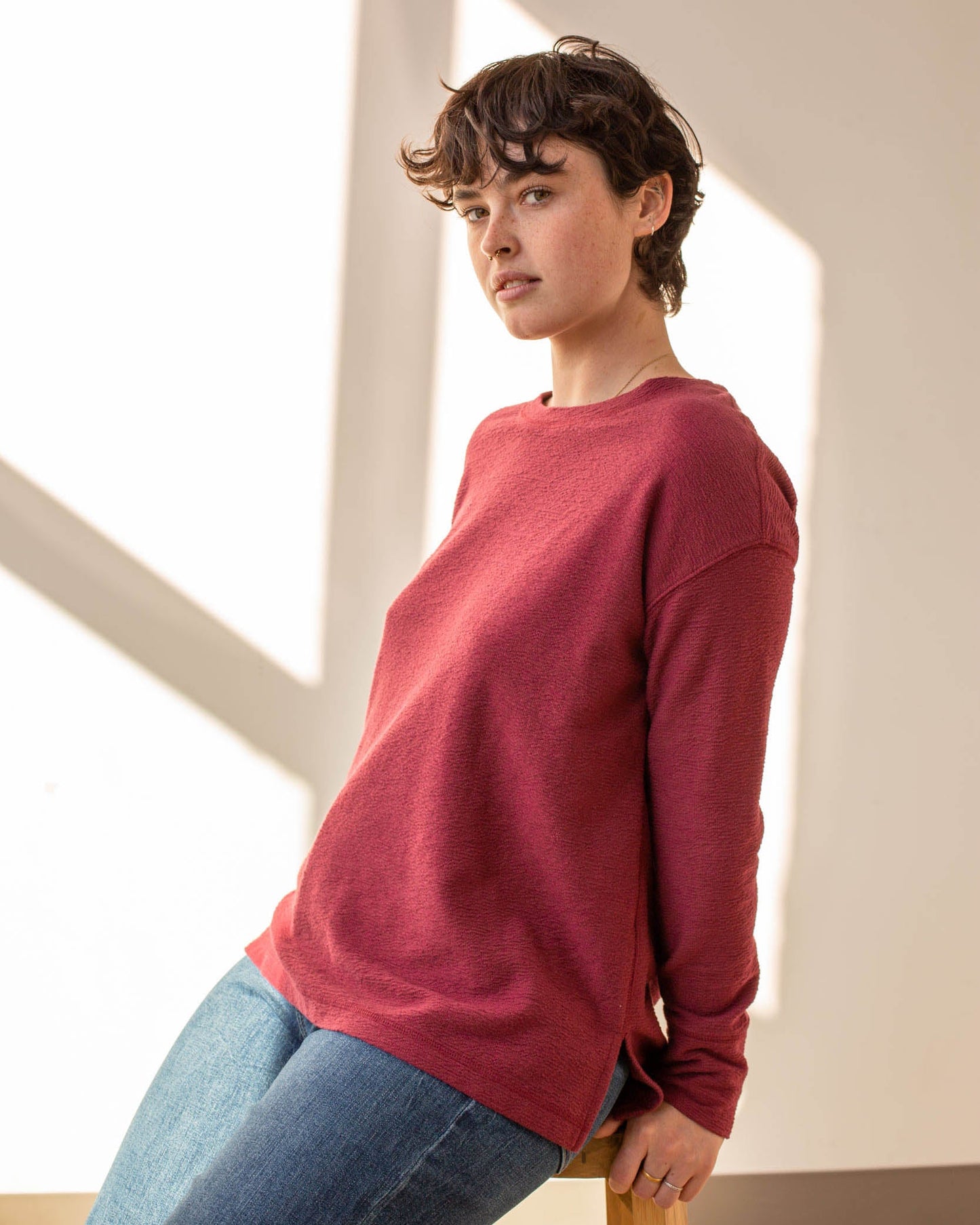 EcoKnit™ Textured Long-Sleeve Tee by United By Blue