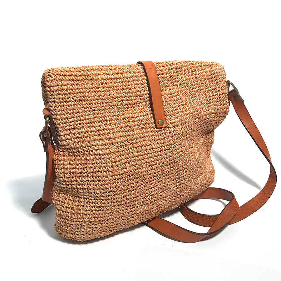 Carmen Woven Crossbody Bag | Natural by Made by Minga
