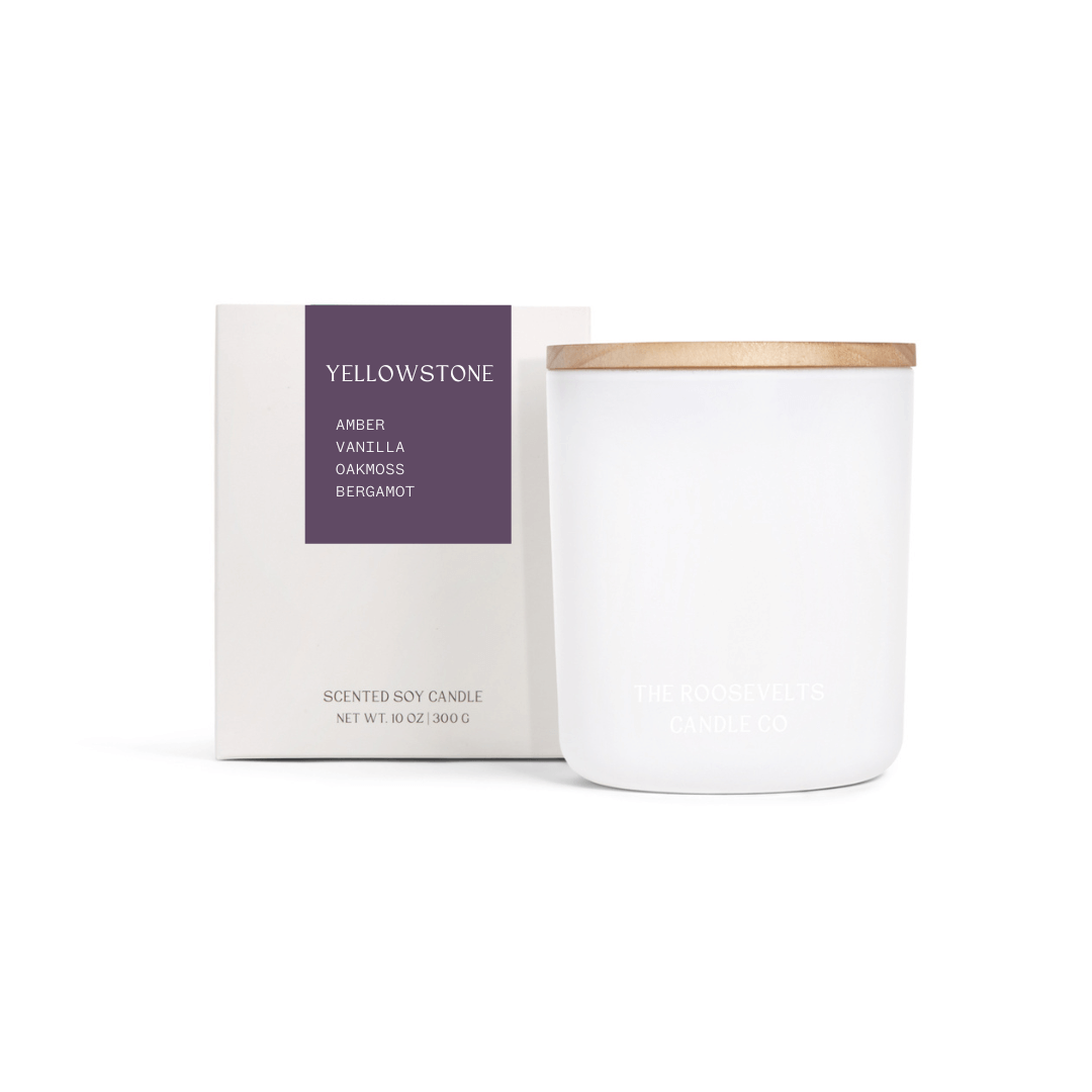 Yellowstone Candle - Amber, Vanilla, Oakmoss, Bergamot