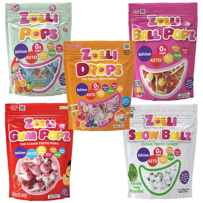 Zolli Zero Sugar Hard Candy Bundle 83ct, by Zolli Candy