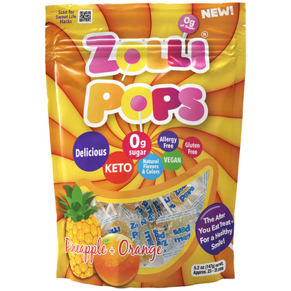 Zollipops 115-ct Sugar-Free Fruit-Swirls in 5 Flavors, by Zolli Candy