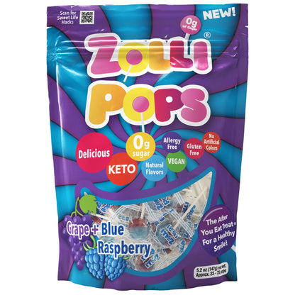 Zollipops 115-ct Sugar-Free Fruit-Swirls in 5 Flavors, by Zolli Candy