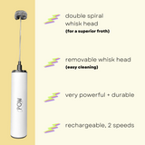 Wonder Whisk | USB Rechargeable | 2-speed electric whisk and frother
