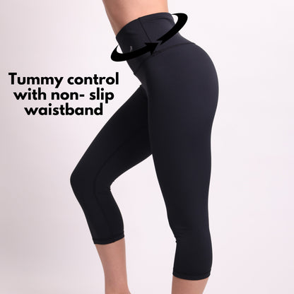 Women's Compression Capris - Black