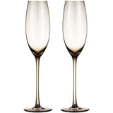 Berkware Luxurious and Elegant Sparkling Colored Glassware - Champagne Flutes