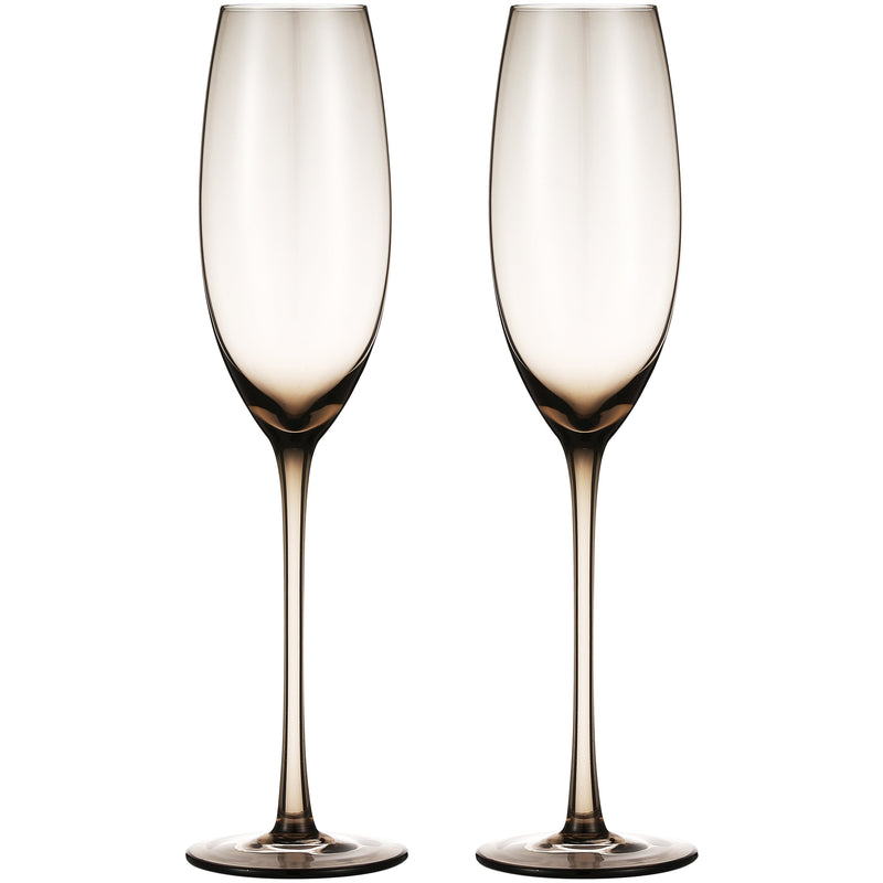 Berkware Luxurious and Elegant Sparkling Colored Glassware - Champagne Flutes