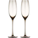 Berkware Luxurious and Elegant Sparkling Colored Glassware - Champagne Flutes