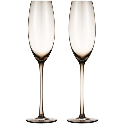 Berkware Luxurious and Elegant Sparkling Colored Glassware - Champagne Flutes