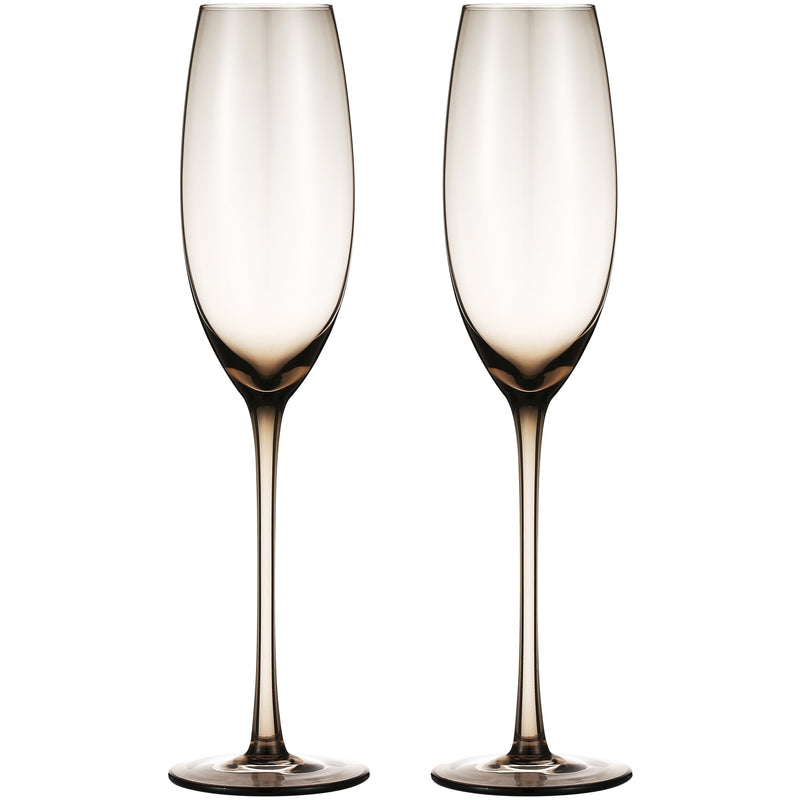 Berkware Luxurious and Elegant Sparkling Colored Glassware - Champagne Flutes