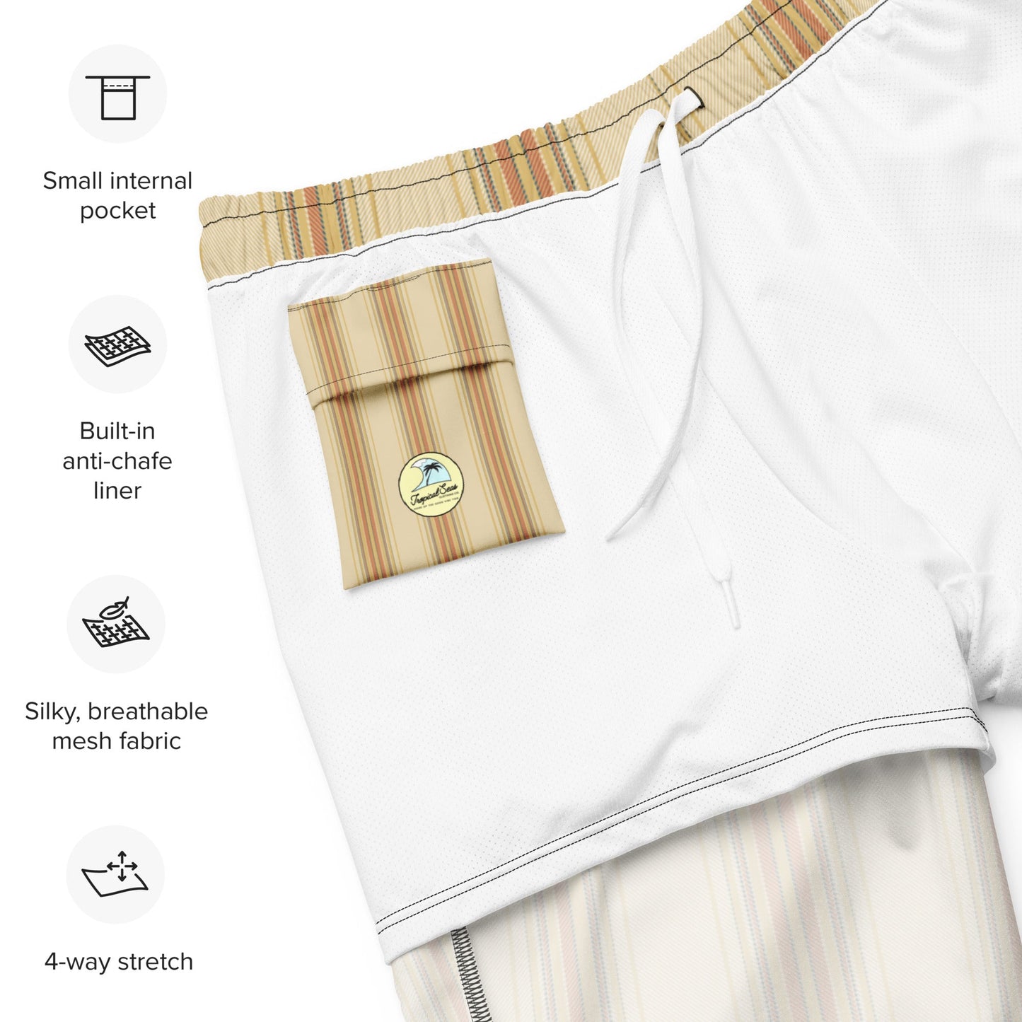 Men's Golden Isles Luxury swim trunks | Brinks Island Collection