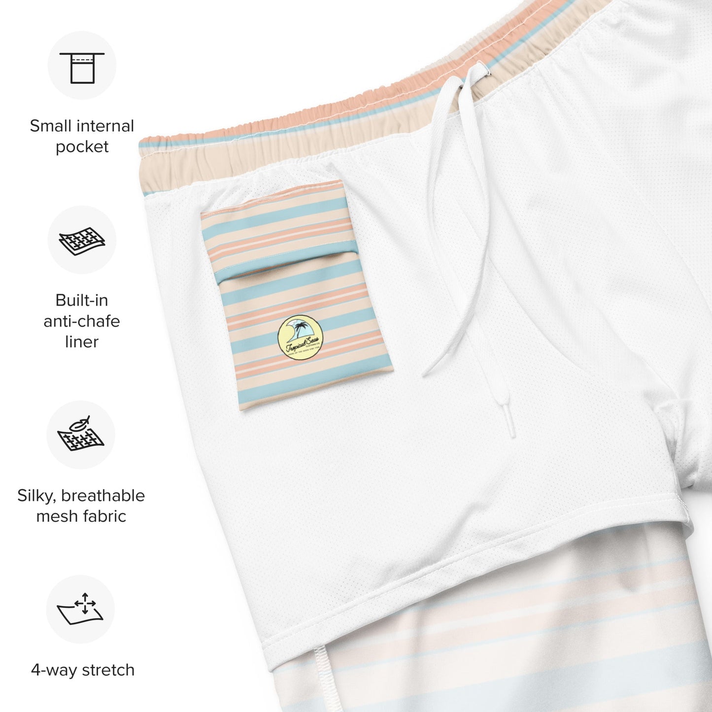 Men's Heritage Bay Breeze swim trunks | Brinks Island Collection