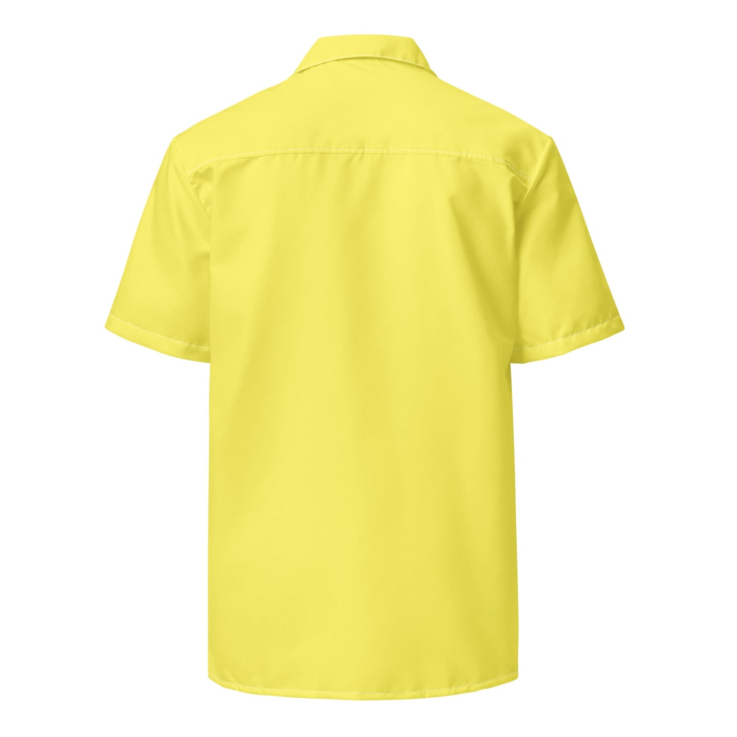 Stylish Recycled Polyester Banana Yellow Button Down Camp Shirt | Eco-Friendly | Gift for Him | Resort Wear