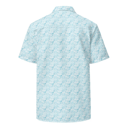 Sandbar Serenity Button Down Hawaiian Shirt - Coastal Summer 2024 Collection