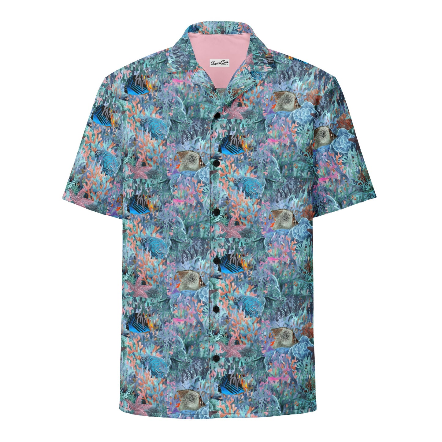 Marine Life Party Button Down Hawaiian Shirt - Coastal Summer 2024 Collection