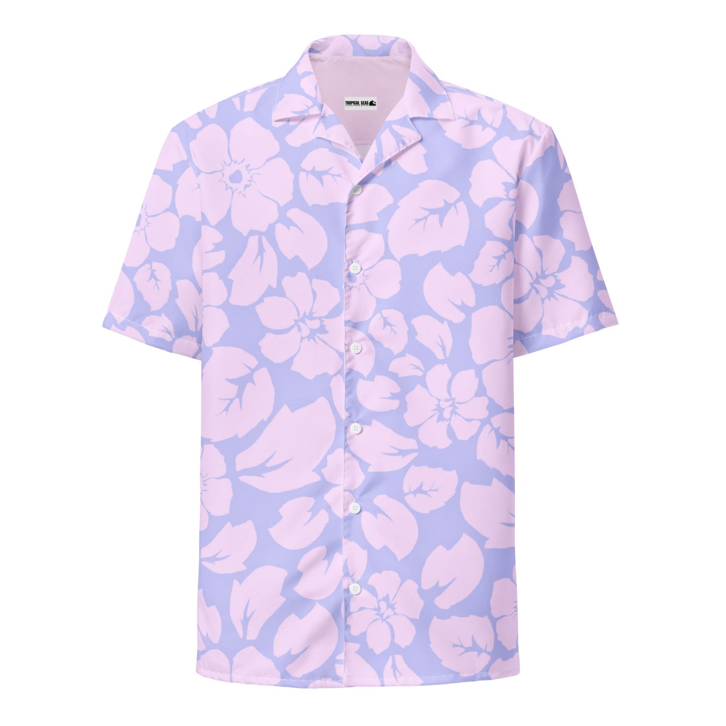 Tropical Purple Jungle Sunset button down hawaiian shirt