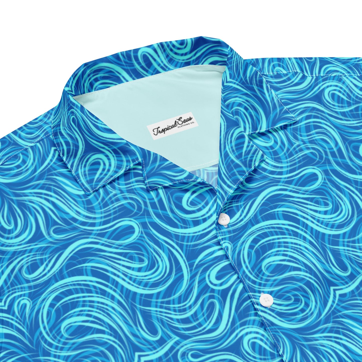 Tsunami Island Party Button Down Hawaiian Shirt - Coastal Summer 2024 Collection